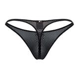 Xtremen Men's Underwear 91185 Mesh Thongs Color Black