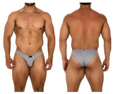 Xtremen Men's Underwear 91186 Mesh Bikini Color Gray