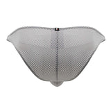 Xtremen Men's Underwear 91186 Mesh Bikini Color Gray