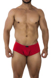 Xtremen Men's Underwear 91190 Jacquard Trunks Color Red