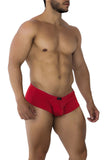 Xtremen Men's Underwear 91190 Jacquard Trunks Color Red