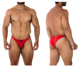 Xtremen Men's Underwear 91192 Jacquard Bikini Color Red