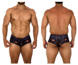 Xtremen Men's Underwear 91193 Printed Trunks Color Pumpkins