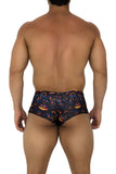 Xtremen Men's Underwear 91193 Printed Trunks Color Pumpkins