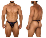 Xtremen Men's Underwear 91194 Printed Thongs Color Pumpkins