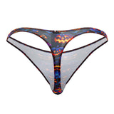 Xtremen Men's Underwear 91194 Printed Thongs Color Pumpkins