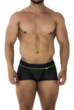 Xtremen Men's Underwear 91196 Jacquard Trunks Color Black