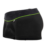 Xtremen Men's Underwear 91196 Jacquard Trunks Color Black
