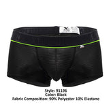 Xtremen Men's Underwear 91196 Jacquard Trunks Color Black