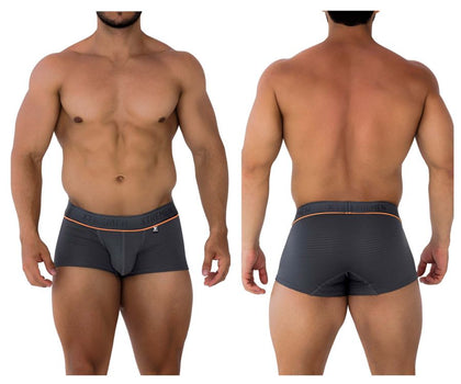Xtremen Men's Underwear 91196 Jacquard Trunks Color Gray