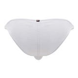 Xtremen Men's Underwear 91197 Jacquard Bikini Color White