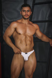 Xtremen Men's Underwear 91201 Jacquard Bikini Color White