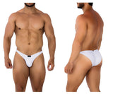 Xtremen Men's Underwear 91201 Jacquard Bikini Color White