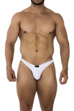 Xtremen Men's Underwear 91201 Jacquard Bikini Color White