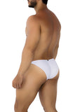 Xtremen Men's Underwear 91201 Jacquard Bikini Color White