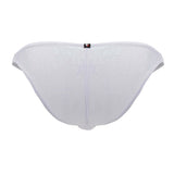 Xtremen Men's Underwear 91201 Jacquard Bikini Color White