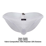 Xtremen Men's Underwear 91201 Jacquard Bikini Color White
