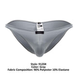 Xtremen Men's Underwear 91204 Microfiber Bikini Color Gray