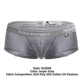 Xtremen Men's Underwear 91205B Cotton Blend Trunks Color Jasper Gray