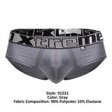 Xtremen Men's Underwear 91221 Microfiber Briefs Color Gray