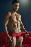 Xtremen Men's Underwear 91225 Microfiber Trunks Color Red