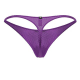 Xtremen Men's Underwear 91226 Microfiber Thongs Color Purple