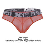 Xtremen Men's Underwear 91235 Microfiber Thongs Color Fuchsia