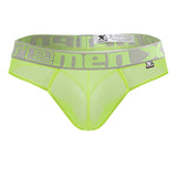 Xtremen Men's Underwear 91235 Microfiber Thongs Color Neon Green