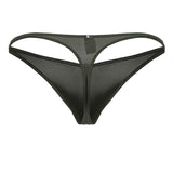 Xtremen Men's Underwear 91238 Microfiber Thongs Color Green