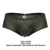 Xtremen Men's Underwear 91240 Microfiber Trunks Color Green
