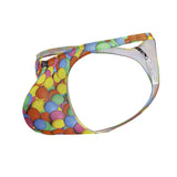 Xtremen Men's Underwear 91247 Printed Thongs Color Bubbles