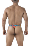 Xtremen Men's Underwear 91247 Printed Thongs Color Bubbles