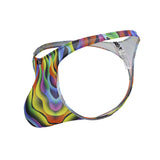 Xtremen Men's Underwear 91247 Printed Thongs Color Waves