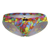 Xtremen Men's Underwear 91248 Printed Briefs Color Bubbles