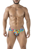 Xtremen Men's Underwear 91248 Printed Briefs Color Bubbles