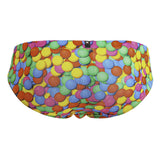 Xtremen Men's Underwear 91248 Printed Briefs Color Bubbles