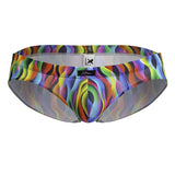 Xtremen Men's Underwear 91248 Printed Briefs Color Waves