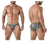 Xtremen Men's Underwear 91248 Printed Briefs Color Waves