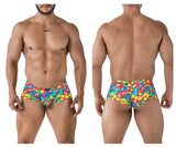 Xtremen Men's Underwear 91249 Printed Trunks Color Bubbles