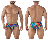 Xtremen Men's Underwear 91249 Printed Trunks Color Waves