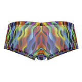 Xtremen Men's Underwear 91249 Printed Trunks Color Waves