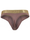 Xtremen 91253 Mens Underwear Microfiber Thongs Sleek and Supportive Color Khaki