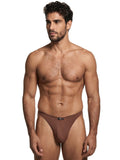 Xtremen Men's Underwear 91254 Sleek Microfiber Thongs Color Chocolate