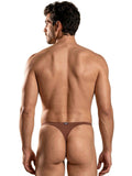 Xtremen 91254 Mens Underwear Sleek Microfiber Thongs Color Chocolate