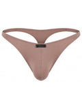 Xtremen 91254 Mens Underwear Sleek Microfiber Thongs Color Khaki