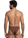 Xtremen 91255 Mens Underwear Sleek Microfiber Bikini Color Chocolate