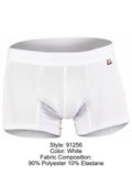 Xtremen 91256 Men's Underwear Sleek Microfiber Boxer Briefs Color White