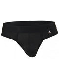 Xtremen 91257 Mens Underwear Sleek Microfiber Comfort Thongs Color Black