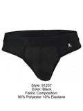 Xtremen 91257 Mens Underwear Sleek Microfiber Comfort Thongs Color Black