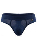Xtremen 91257 Mens Underwear Sleek Microfiber Comfort Thongs Color Dark Blue